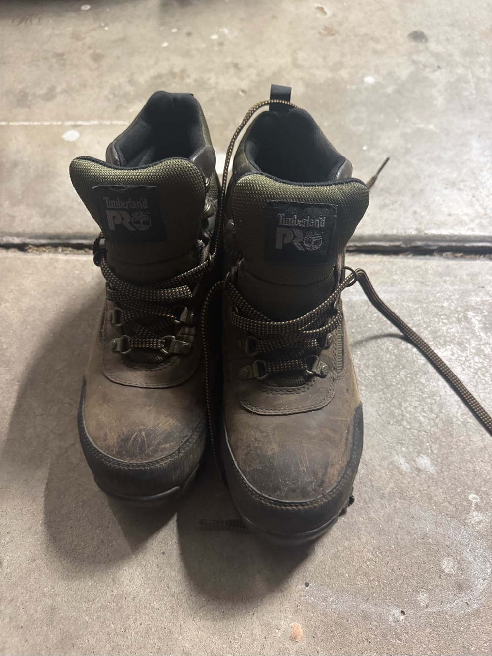 Timberland PRO Brown and Olive Work Boots
